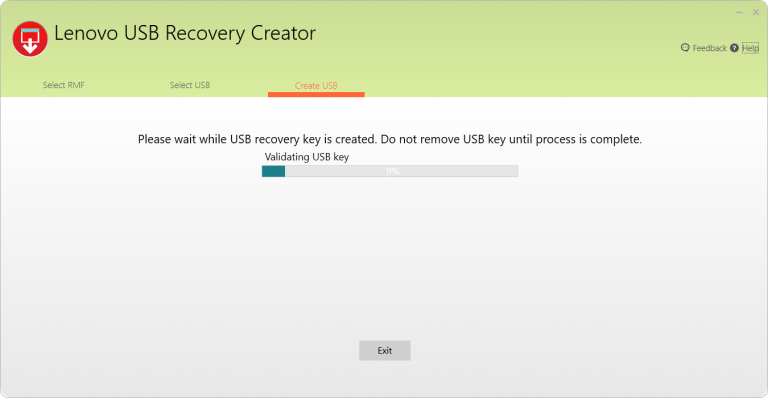 Lenovo usb recovery creator не удалось создать разделы